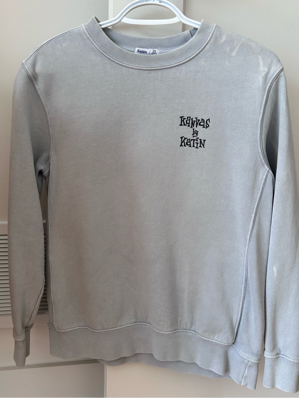 Katin Light Gray Crewneck Sweatshirt with Small Chest Logo